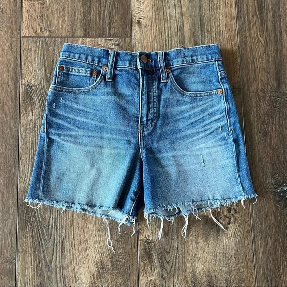 Madewell High Rise Denim Shorts Size 24 - Picture 1 of 13